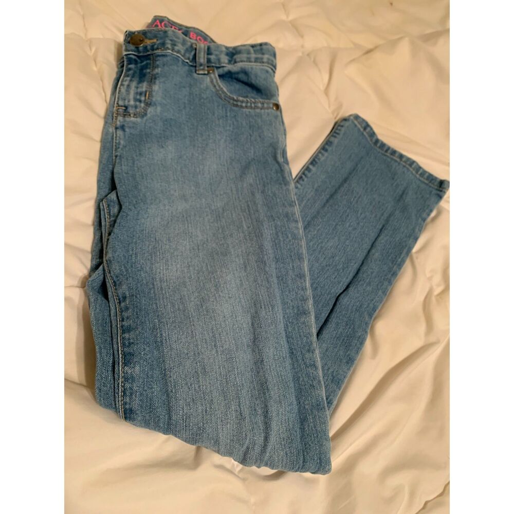 Kids Place Bootcut Jeans Sz 14 Light Wash